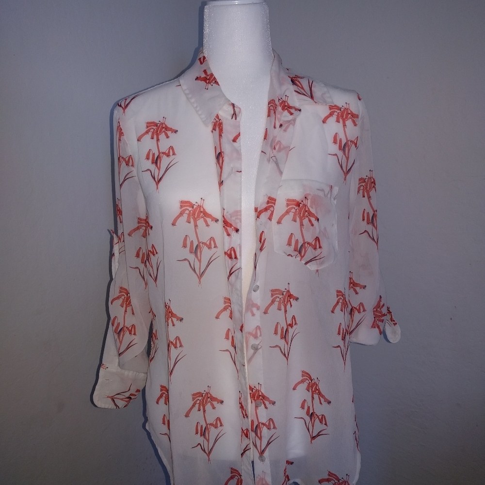 100% polyester blouse